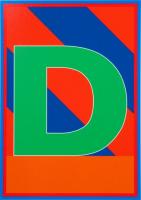 Dazzle Letter D by Sir Peter Blake